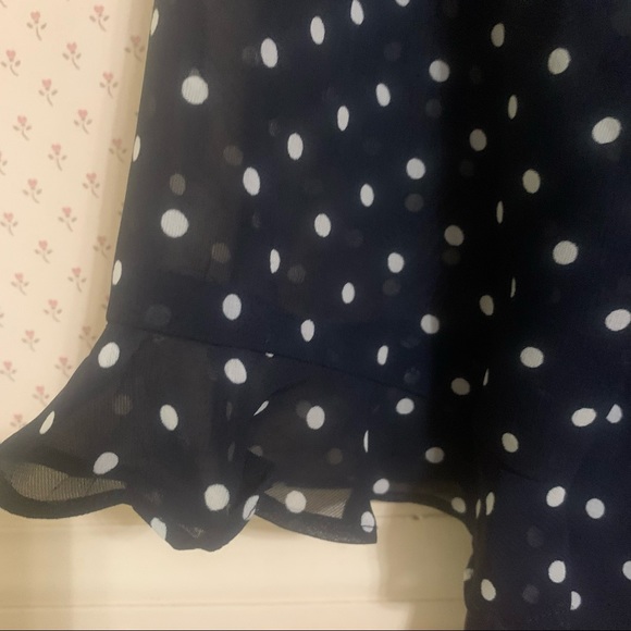 Cynthia Howie Polka Dot Business Casual Blouse 14W - Picture 4 of 5